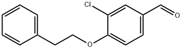 Benzaldehyde, 3-chloro-4-(2-phenylethoxy)- Structural