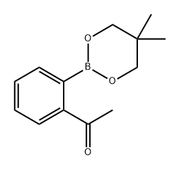 Ethanone, 1-[2-(5,5-dimethyl-1,3,2-dioxaborinan-2-yl)phenyl]- Structural