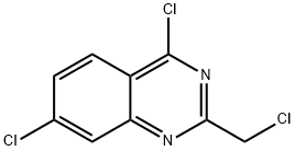 Quinazoline, 4,7-dichloro-2-(chloromethyl)- Structural