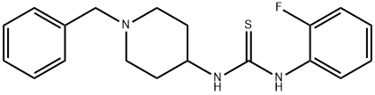 Thiourea, N-(2-fluorophenyl)-N'-[1-(phenylmethyl)-4-piperidinyl]- Structural