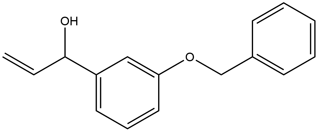 Benzenemethanol, α-ethenyl-3-(phenylmethoxy)- Structural