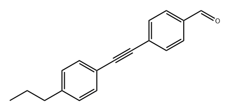 Benzaldehyde, 4-[2-(4-propylphenyl)ethynyl]- Structural