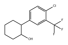 Cyclohexanol, 2-[4-chloro-3-(trifluoromethyl)phenyl]- Structural