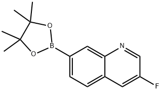 Quinoline, 3-fluoro-7-(4,4,5,5-tetramethyl-1,3,2-dioxaborolan-2-yl)- Structural