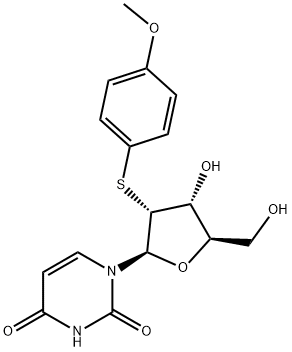 Uridine, 2'-S-(4-methoxyphenyl)-2'-thio- (9CI) Structural