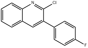 Quinoline, 2-chloro-3-(4-fluorophenyl)- Structural