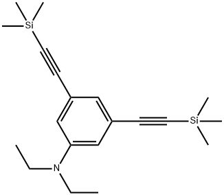 Benzenamine, N,N-diethyl-3,5-bis[2-(trimethylsilyl)ethynyl]- Structural