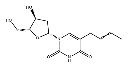 Uridine, 5-(2-butenyl)-2'-deoxy- (9CI) Structural