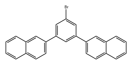 Naphthalene, 2,2'-(5-bromo-1,3-phenylene)bis- (9CI) Structural