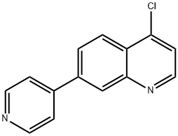 Quinoline, 4-chloro-7-(4-pyridinyl)- Structural