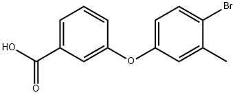 Benzoic acid, 3-(4-bromo-3-methylphenoxy)- Structural
