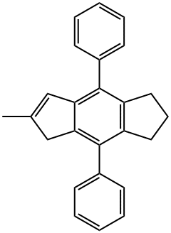 s-Indacene, 1,2,3,5-tetrahydro-6-methyl-4,8-diphenyl- Structural
