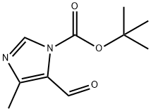 tert-Butyl 5-formyl-4-methyl-1H-imidazole-1-carboxylate Structural