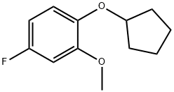 Benzene, 1-(cyclopentyloxy)-4-fluoro-2-methoxy- Structural