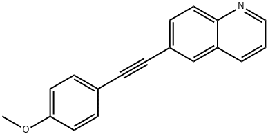 Quinoline, 6-[2-(4-methoxyphenyl)ethynyl]- Structural
