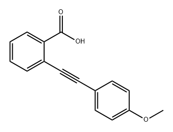 Benzoic acid, 2-[2-(4-methoxyphenyl)ethynyl]- Structural