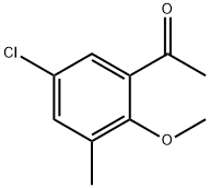 Ethanone, 1-(5-chloro-2-methoxy-3-methylphenyl)- Structural