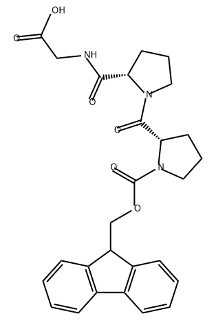 Glycine, 1-[(9H-fluoren-9-ylmethoxy)carbonyl]-L-prolyl-L-prolyl- Structural
