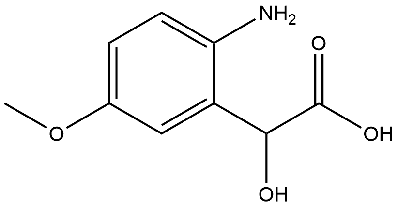 Benzeneacetic acid, 2-amino-α-hydroxy-5-methoxy- Structural