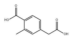 Benzeneacetic acid, 4-carboxy-3-methyl- Structural