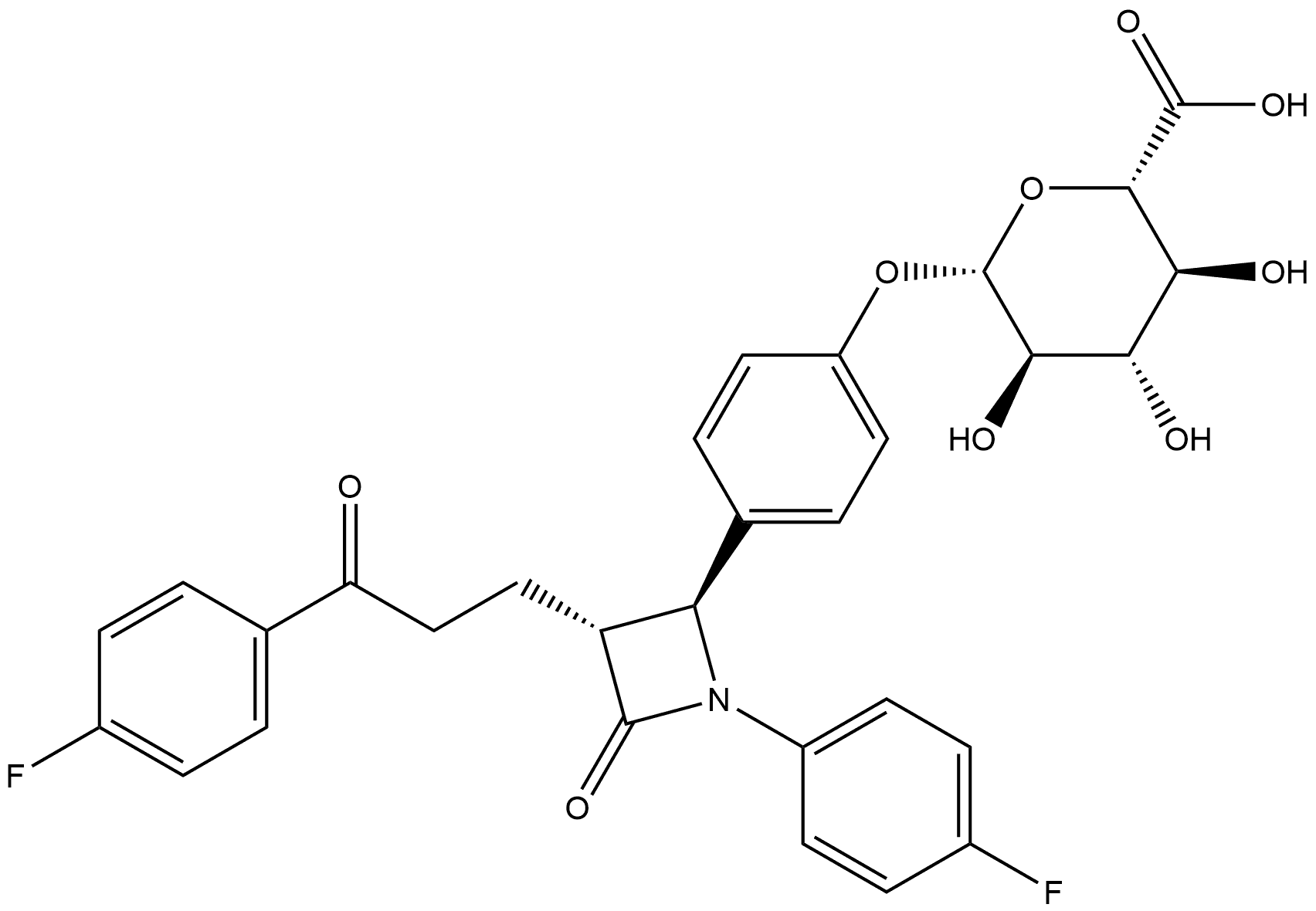 Keto-Ezetimibe β-D-Glucuronide Structural