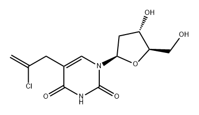 Uridine, 5-(2-chloro-2-propenyl)-2'-deoxy- (9CI) Structural