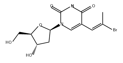Uridine, 5-[(1E)-2-bromo-1-propenyl]-2'-deoxy- (9CI) Structural