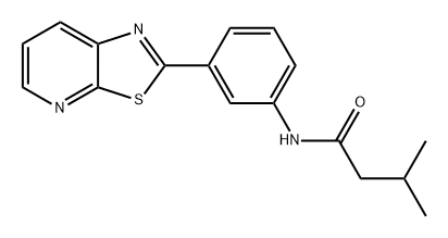 Butanamide, 3-methyl-N-(3-thiazolo[5,4-b]pyridin-2-ylphenyl)- Structural