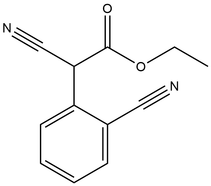 ethyl 2-cyano-2-(2-cyanophenyl)acetate Structural