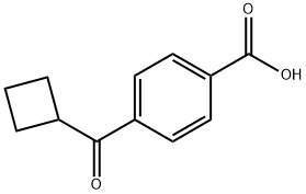Benzoic acid, 4-(cyclobutylcarbonyl)- Structural