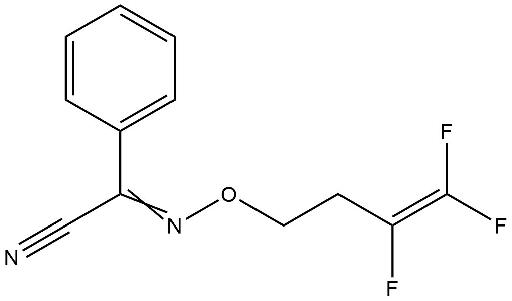 Benzeneacetonitrile, α-[[(3,4,4-trifluoro-3-buten-1-yl)oxy]imino]- Structural