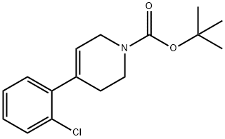 tert-Butyl 4-(2-chlorophenyl)-5,6-dihydropyridine-1(2H)-carboxylate Structural