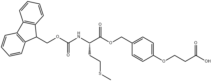 Fmoc-l-met-o-ch2-ph-och2-ch2-cooh Structural
