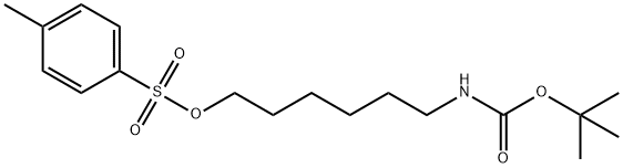Carbamic acid, N-[6-[[(4-methylphenyl)sulfonyl]oxy]hexyl]-, 1,1-dimethylethyl ester Structural