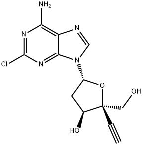Adenosine, 2-chloro-2'-deoxy-4'-C-ethynyl- Structural