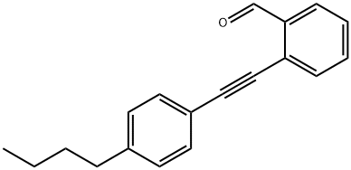 Benzaldehyde, 2-[2-(4-butylphenyl)ethynyl]- Structural