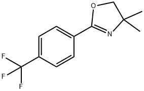 Oxazole, 4,5-dihydro-4,4-dimethyl-2-[4-(trifluoromethyl)phenyl]- Structural
