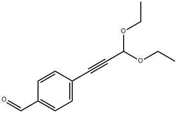 Benzaldehyde, 4-(3,3-diethoxy-1-propyn-1-yl)- Structural