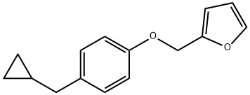 Furan, 2-[[4-(cyclopropylmethyl)phenoxy]methyl]- Structural
