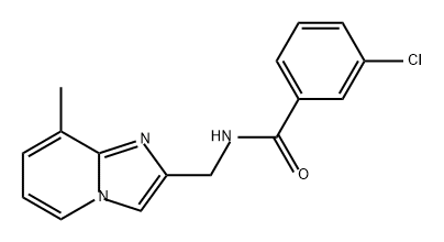 Benzamide, 3-chloro-N-[(8-methylimidazo[1,2-a]pyridin-2-yl)methyl]- Structural