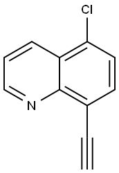 Quinoline, 5-chloro-8-ethynyl- Structural