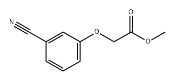 Acetic acid, 2-(3-cyanophenoxy)-, methyl ester Structural
