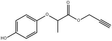 Propanoic acid, 2-(4-hydroxyphenoxy)-, 2-propyn-1-yl ester Structural