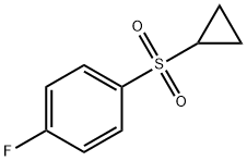 Benzene, 1-(cyclopropylsulfonyl)-4-fluoro- Structural