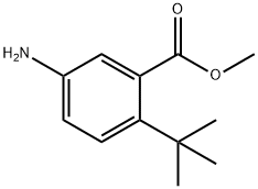 Benzoic acid, 5-amino-2-(1,1-dimethylethyl)-, methyl ester Structural