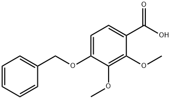Benzoic acid, 2,3-dimethoxy-4-(phenylmethoxy)- Structural