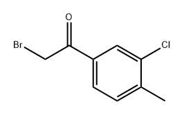Ethanone, 2-bromo-1-(3-chloro-4-methylphenyl)- Structural