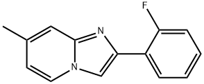 Imidazo[1,2-a]pyridine, 2-(2-fluorophenyl)-7-methyl- Structural