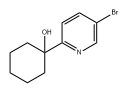 Cyclohexanol, 1-(5-bromo-2-pyridinyl)- Structural