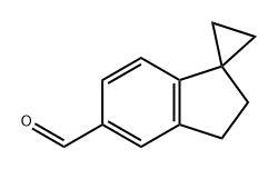 Spiro[cyclopropane-1,1'-[1H]indene]-5'-carboxaldehyde, 2',3'-dihydro- Structural